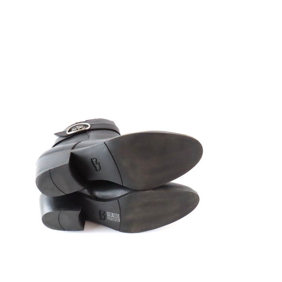 Coach Dylan Booties Boots Womens 6 Black Leather Ankle Preppy Equestrian Classic - Picture 7 of 8